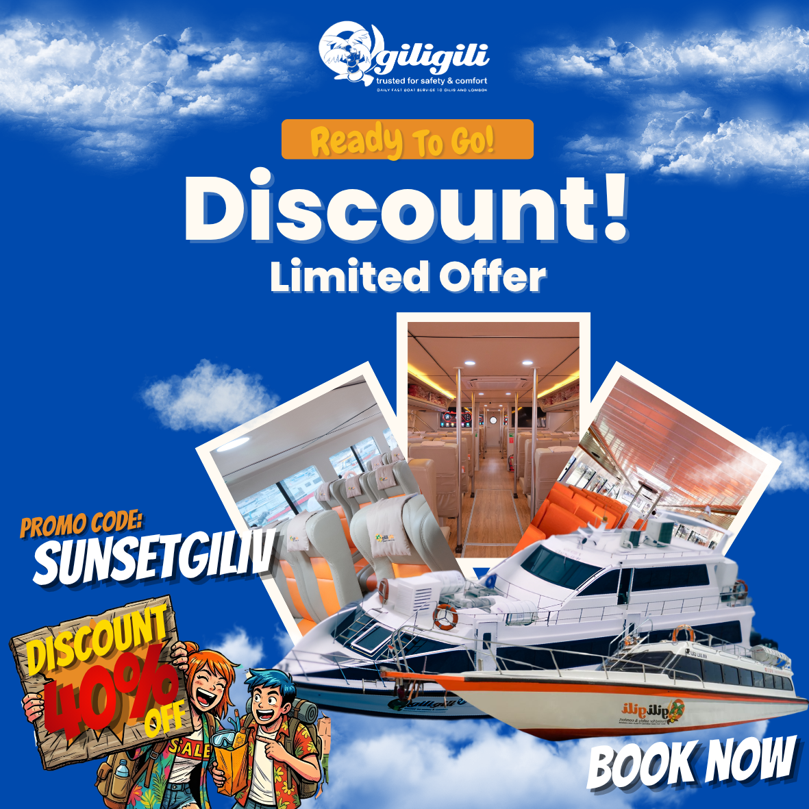 Gili Fastboat BIG discount